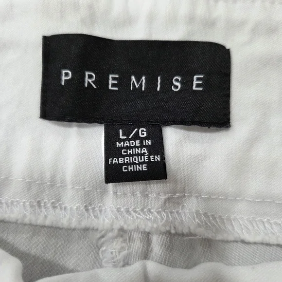 Premise White Chino's Stright Leg Stretch Size Large - Picture 7 of 9